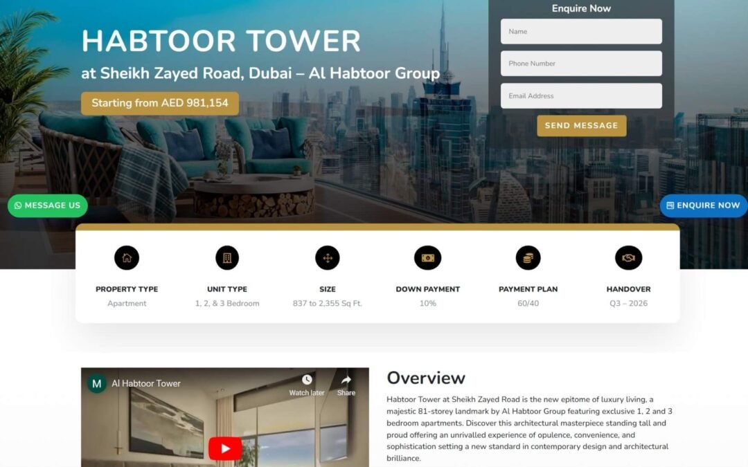 MNR – Habtoor Landing Page