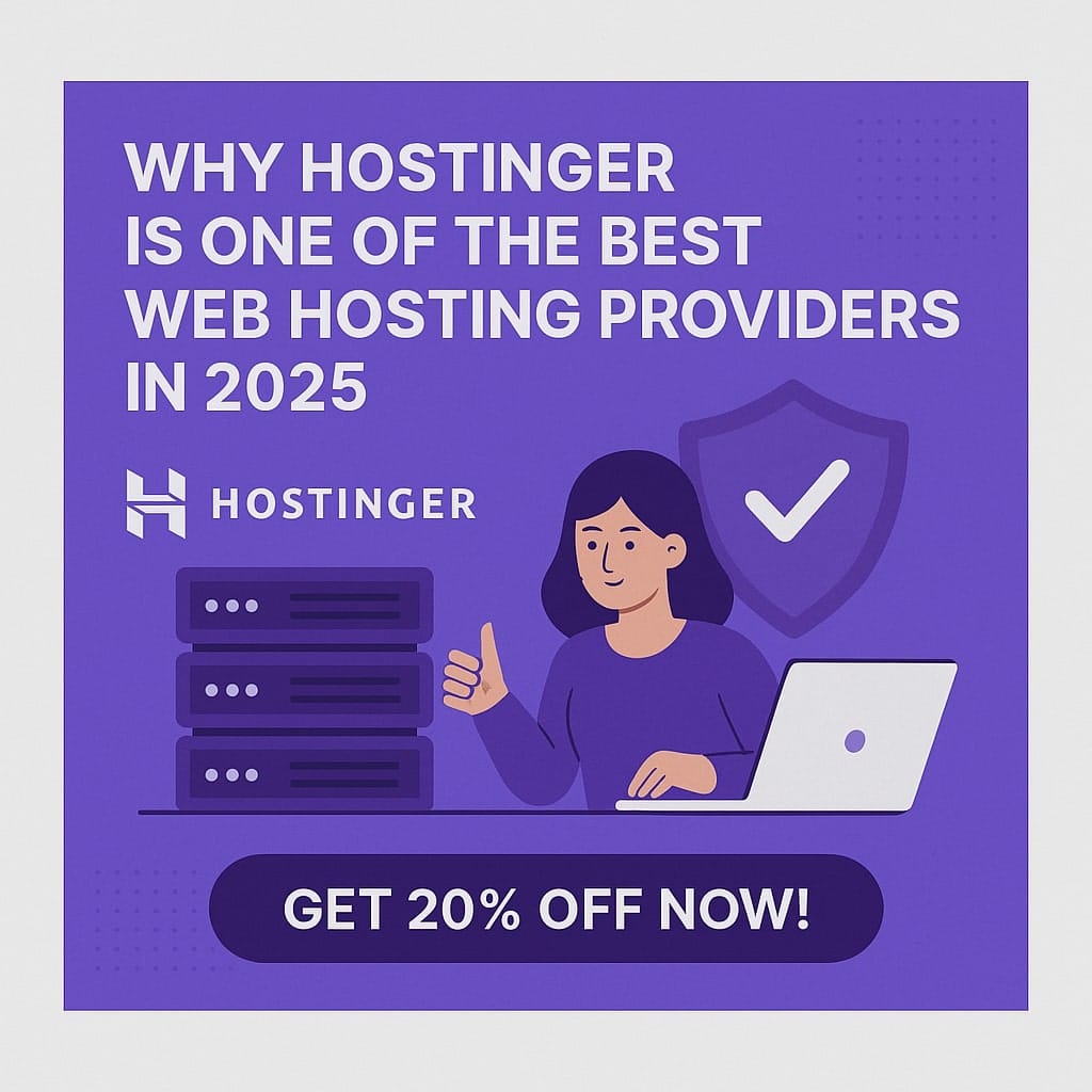 Why Hostinger is One of the Best Web Hosting Providers in 2025 (Get 20% Off Now!)